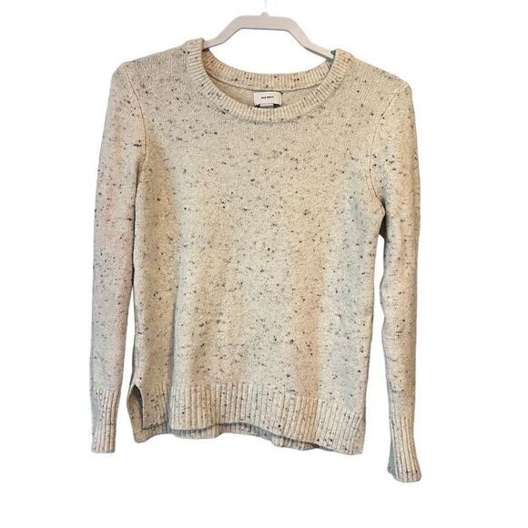 Old Navy Sweaters - Old Navy Women's Ivory Funfetti Sweater Size S Long Sleeve Crew Neck